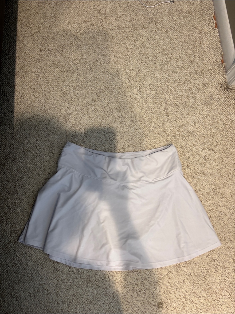 White womens swim or athletic skirt.